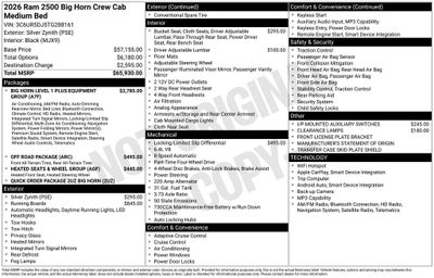 2026 RAM 2500 Big Horn