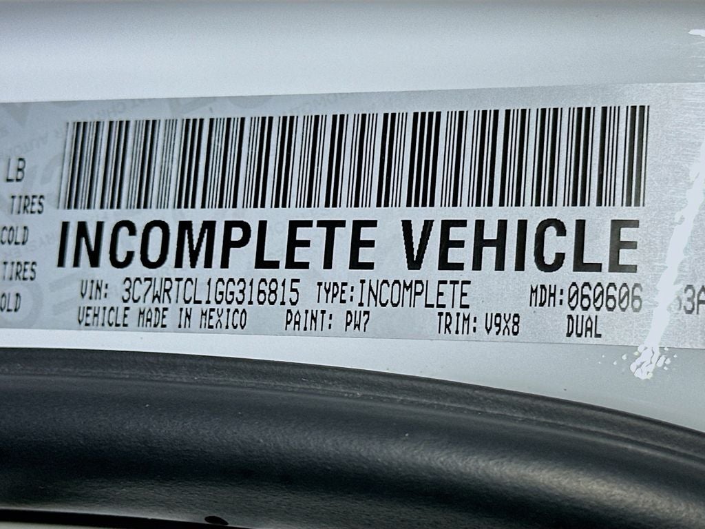 2016 RAM 3500 SLT 172 WB
