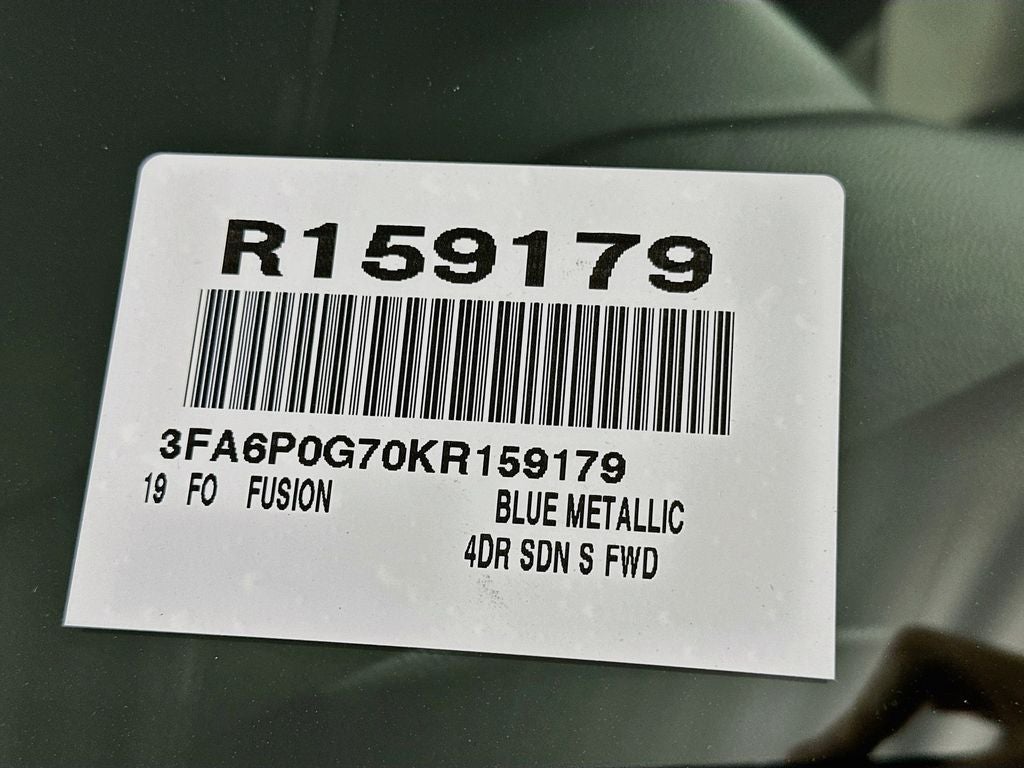 2019 Ford Fusion S