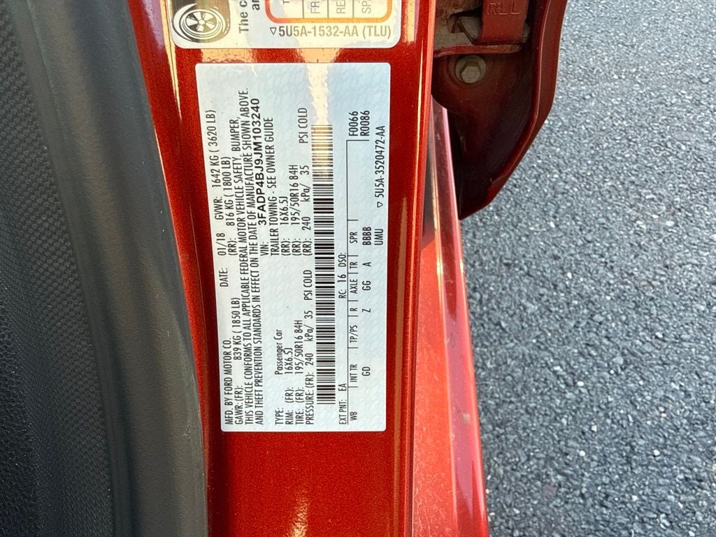 2018 Ford Fiesta SE