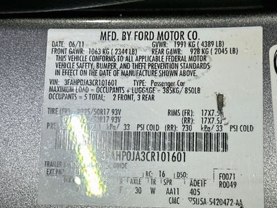 2012 Ford Fusion SEL