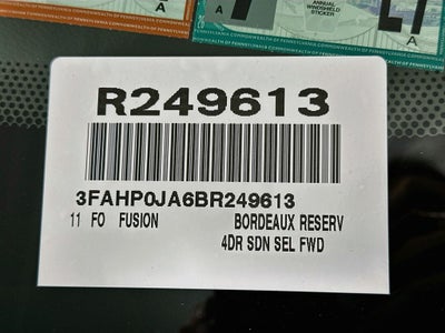 2011 Ford Fusion SEL