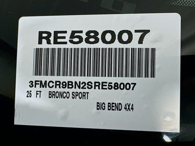 2025 Ford Bronco Sport Big Bend