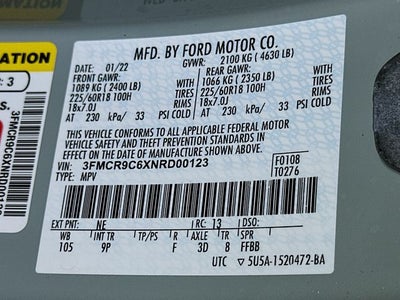 2022 Ford Bronco Sport Outer Banks