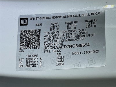 2022 Chevrolet Silverado 1500 WT