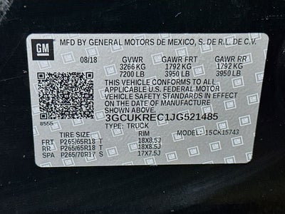 2018 Chevrolet Silverado 1500 LT LT1