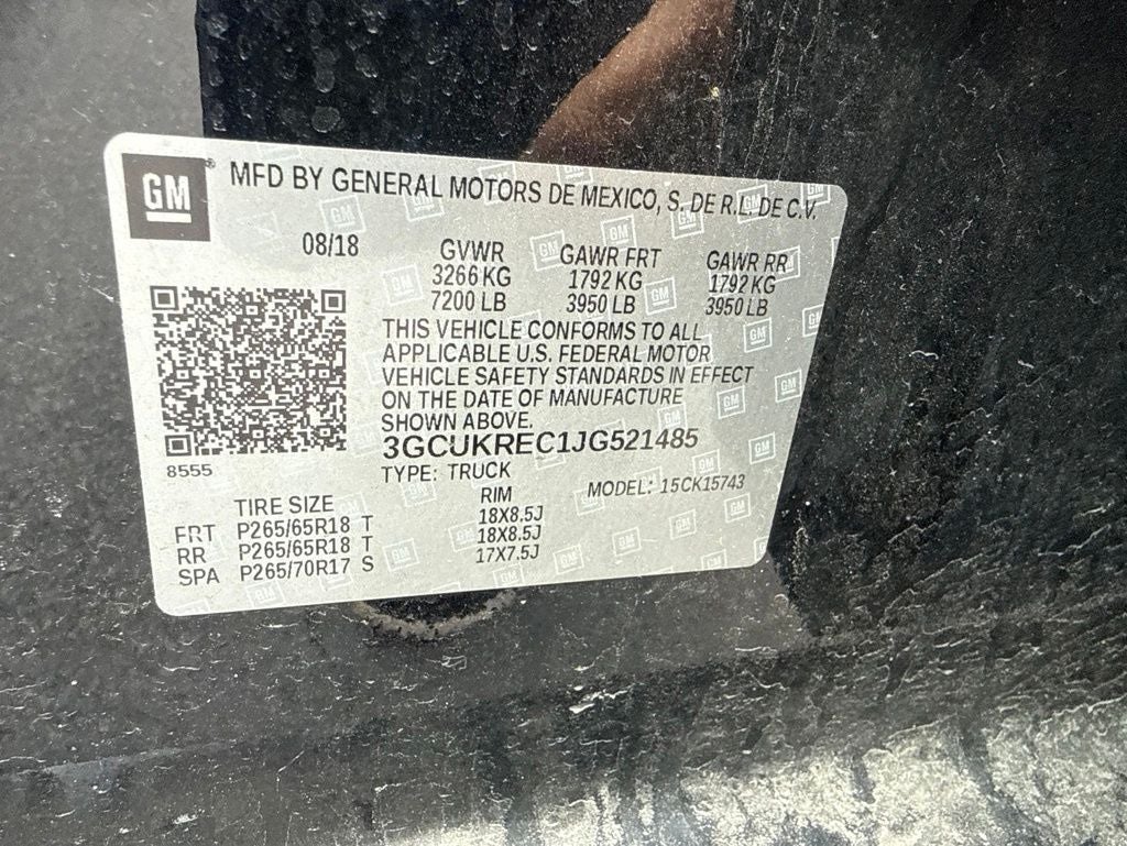 2018 Chevrolet Silverado 1500 LT LT1