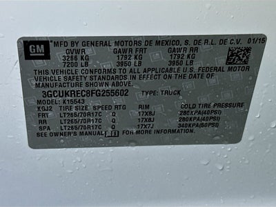 2015 Chevrolet Silverado 1500 LT LT2