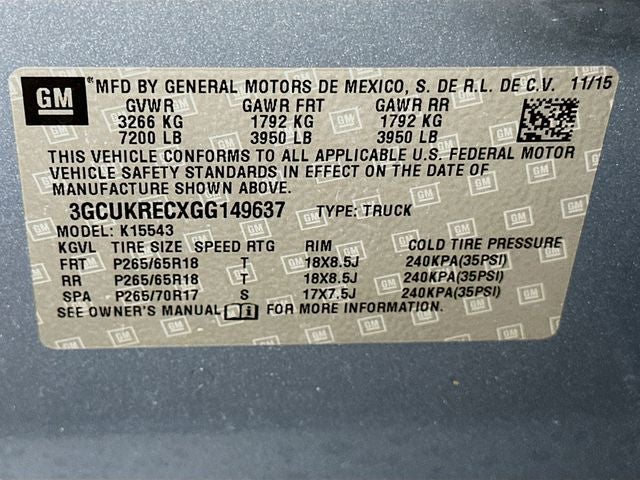 2016 Chevrolet Silverado 1500 LT LT1