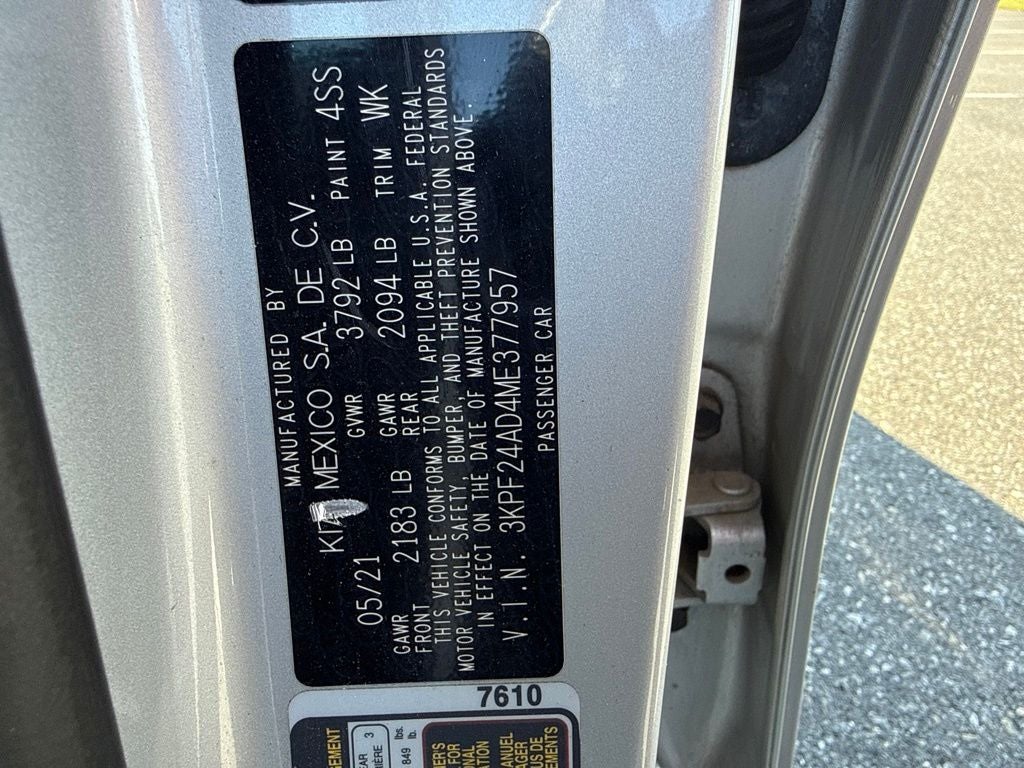 2021 Kia Forte LXS