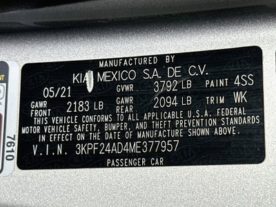 2021 Kia Forte LXS