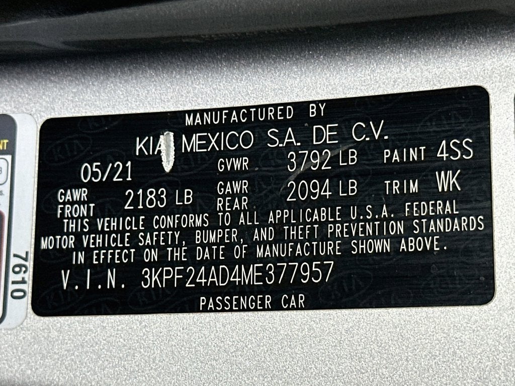 2021 Kia Forte LXS