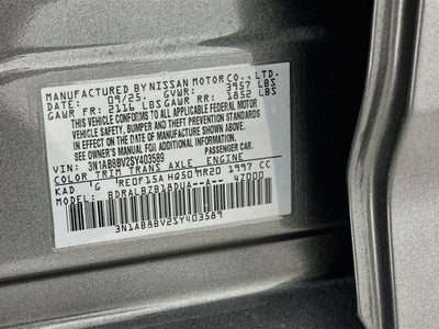 2025 Nissan Sentra S