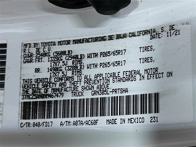 2022 Toyota Tacoma TRD Sport V6