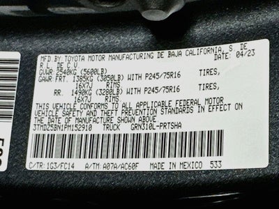 2023 Toyota Tacoma SR5 V6