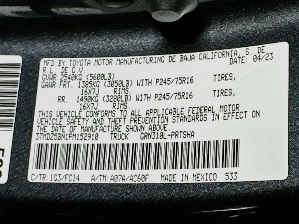 2023 Toyota Tacoma SR5 V6
