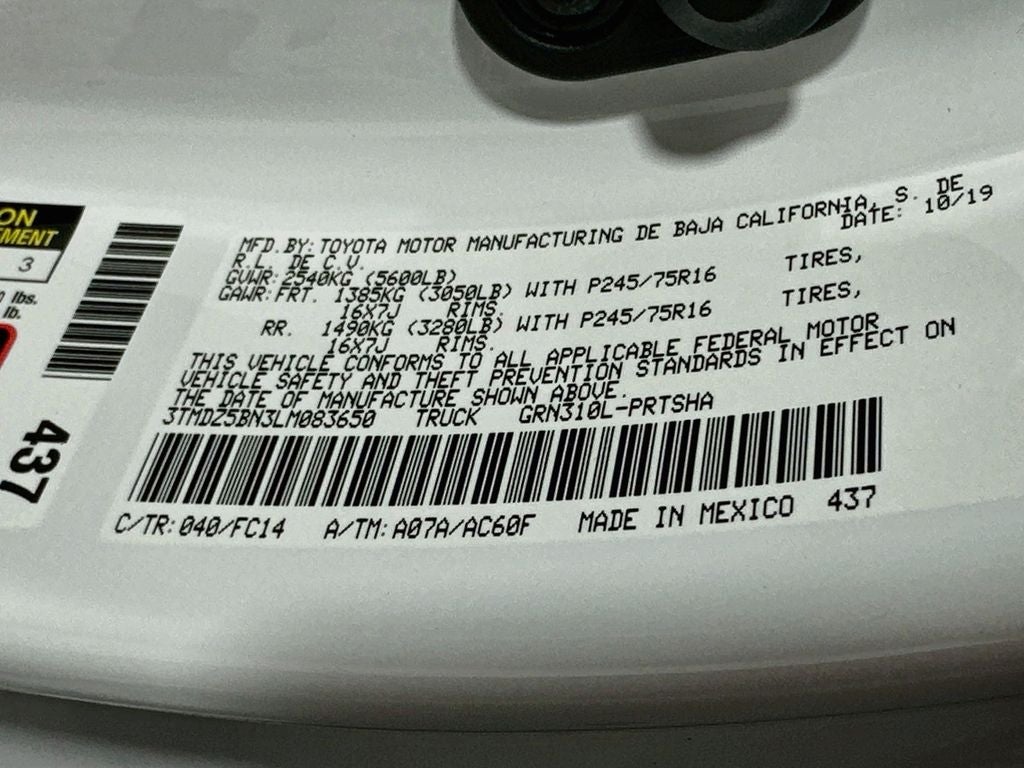 2020 Toyota Tacoma SR5 V6