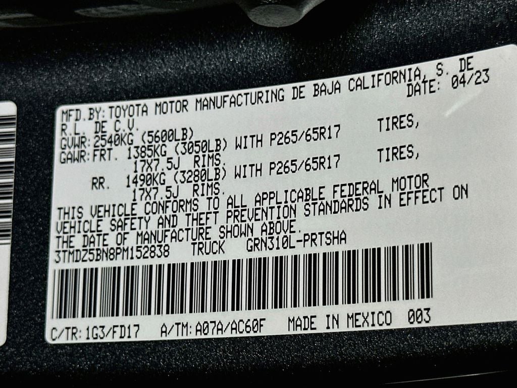 2023 Toyota Tacoma TRD Sport V6