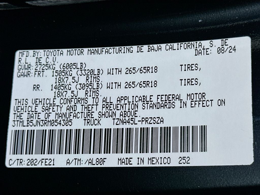 2024 Toyota Tacoma TRD Sport