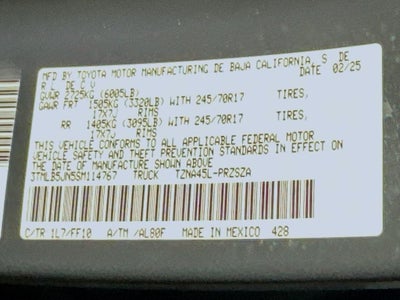 2025 Toyota Tacoma SR5