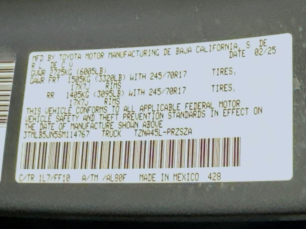 2025 Toyota Tacoma SR5