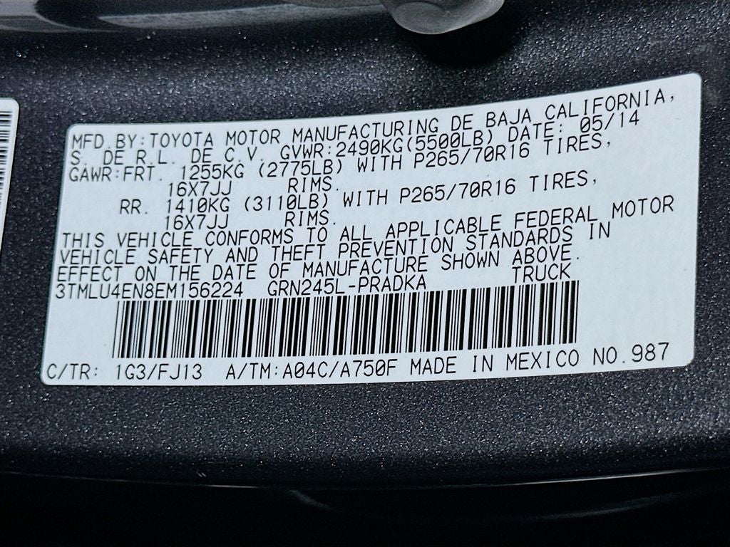 2014 Toyota Tacoma Base V6