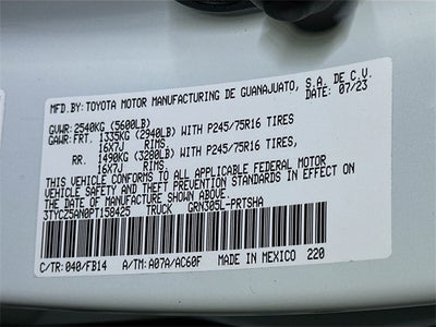 2023 Toyota Tacoma SR V6