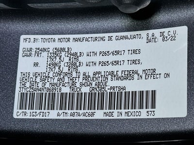 2022 Toyota Tacoma TRD Sport V6