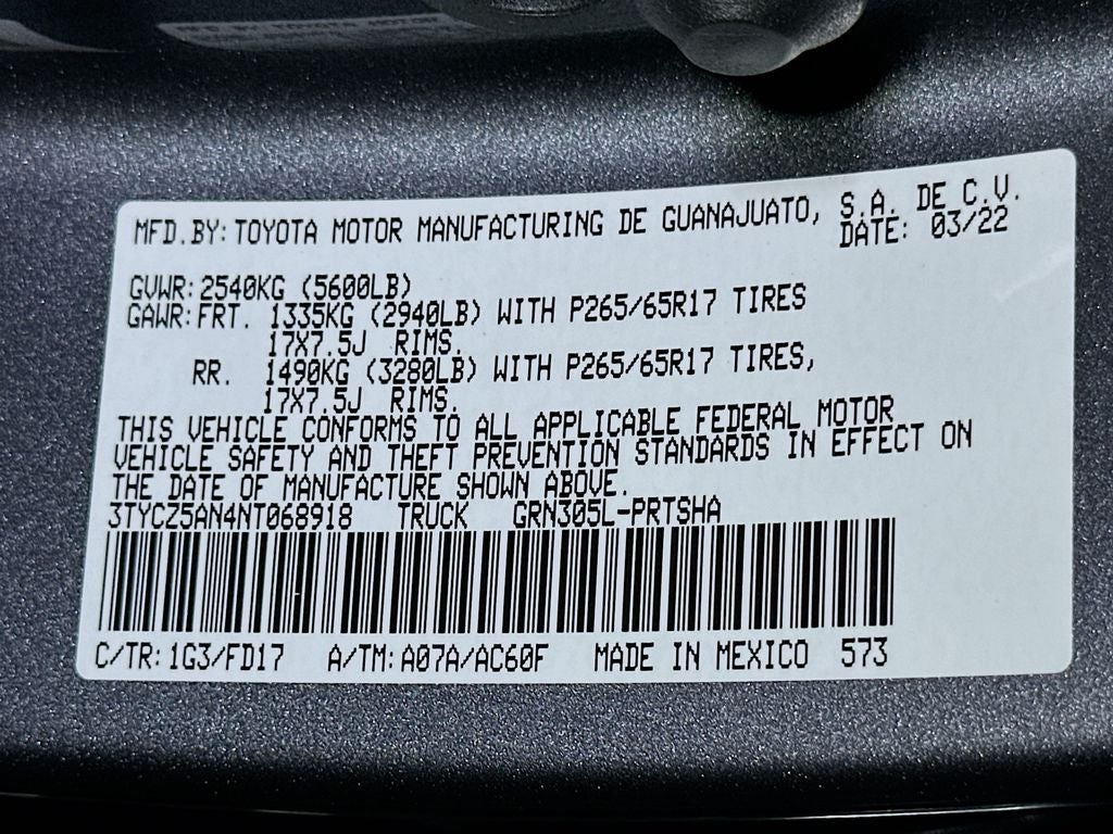 2022 Toyota Tacoma TRD Sport V6