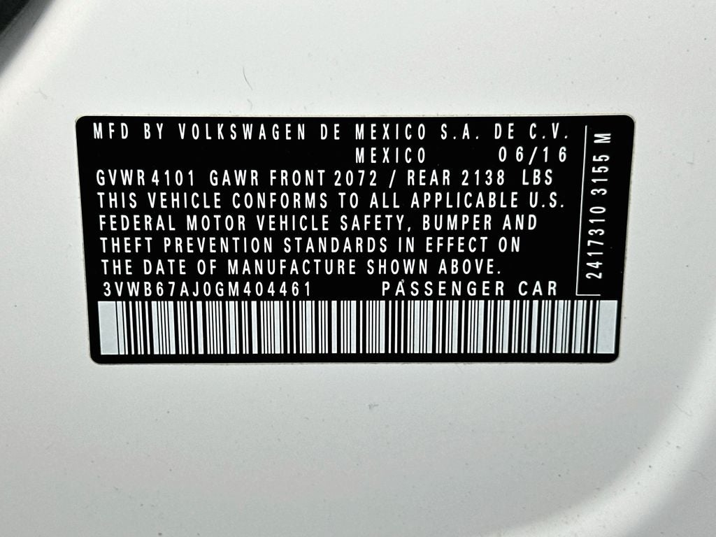 2016 Volkswagen Jetta 1.4T SE