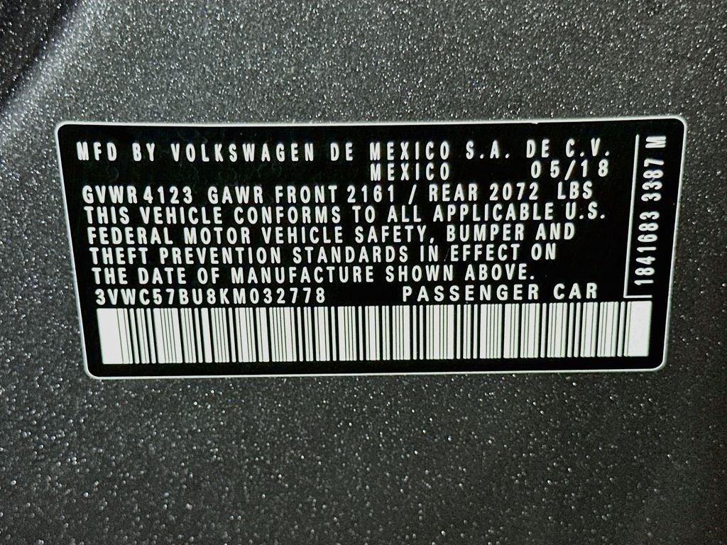 2019 Volkswagen Jetta 1.4T SE