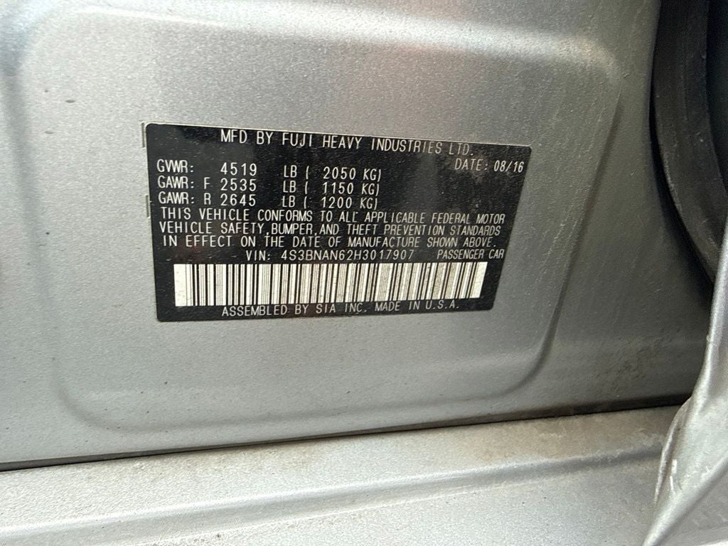 2017 Subaru Legacy 2.5i Limited