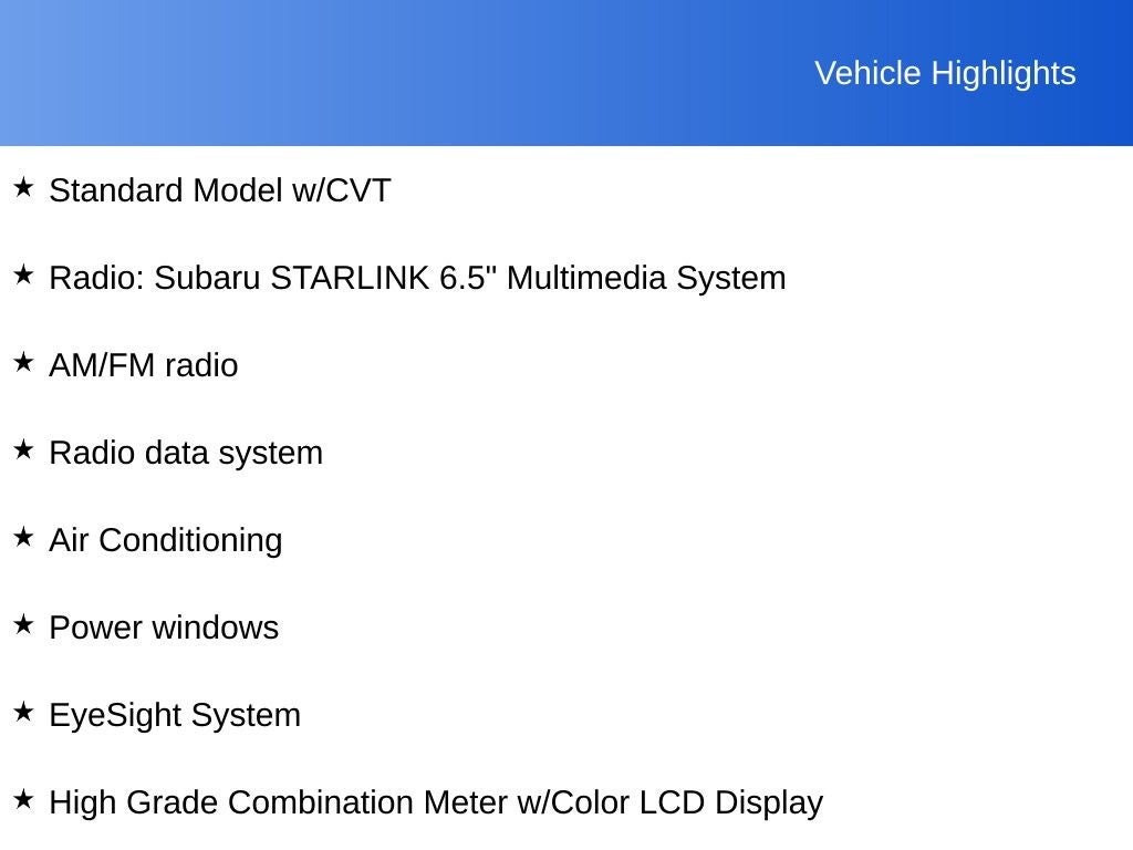 2023 Subaru Impreza Base