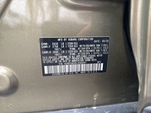 2020 Subaru Outback Onyx Edition XT