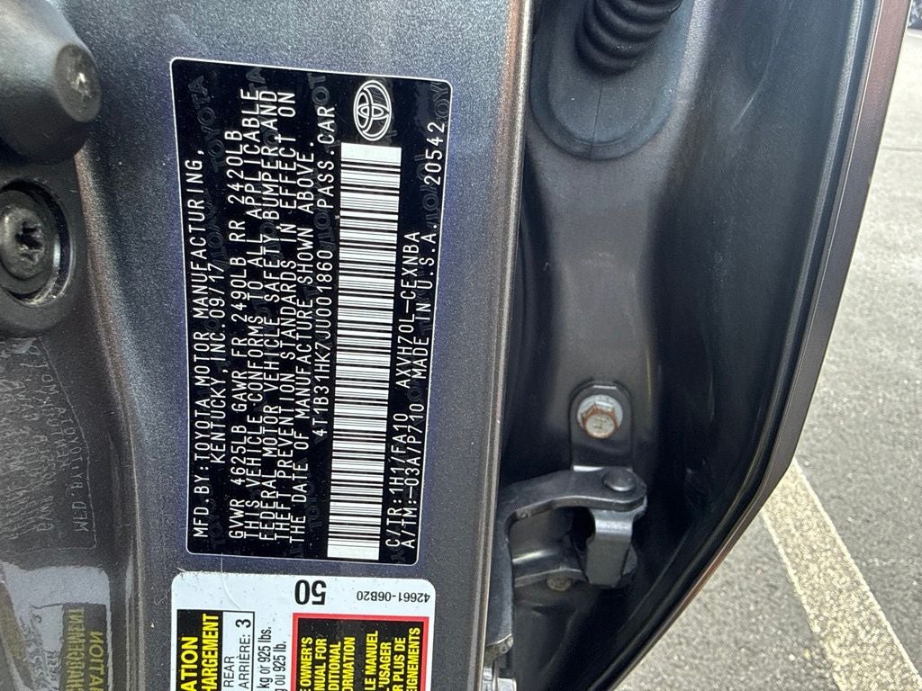 2018 Toyota Camry Hybrid LE