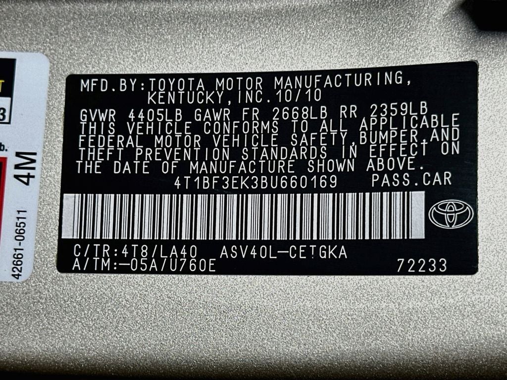 2011 Toyota Camry XLE