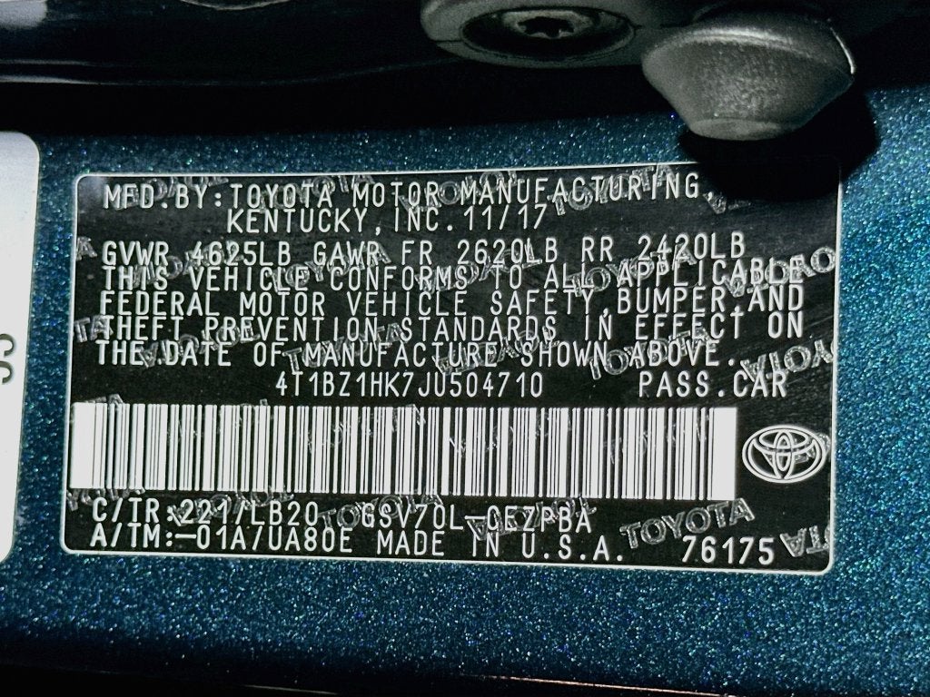 2018 Toyota Camry XSE V6