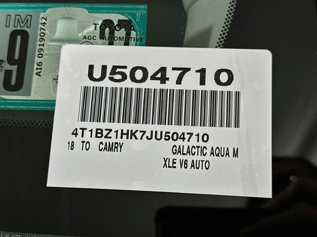 2018 Toyota Camry XSE V6