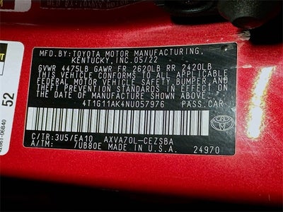 2022 Toyota Camry SE