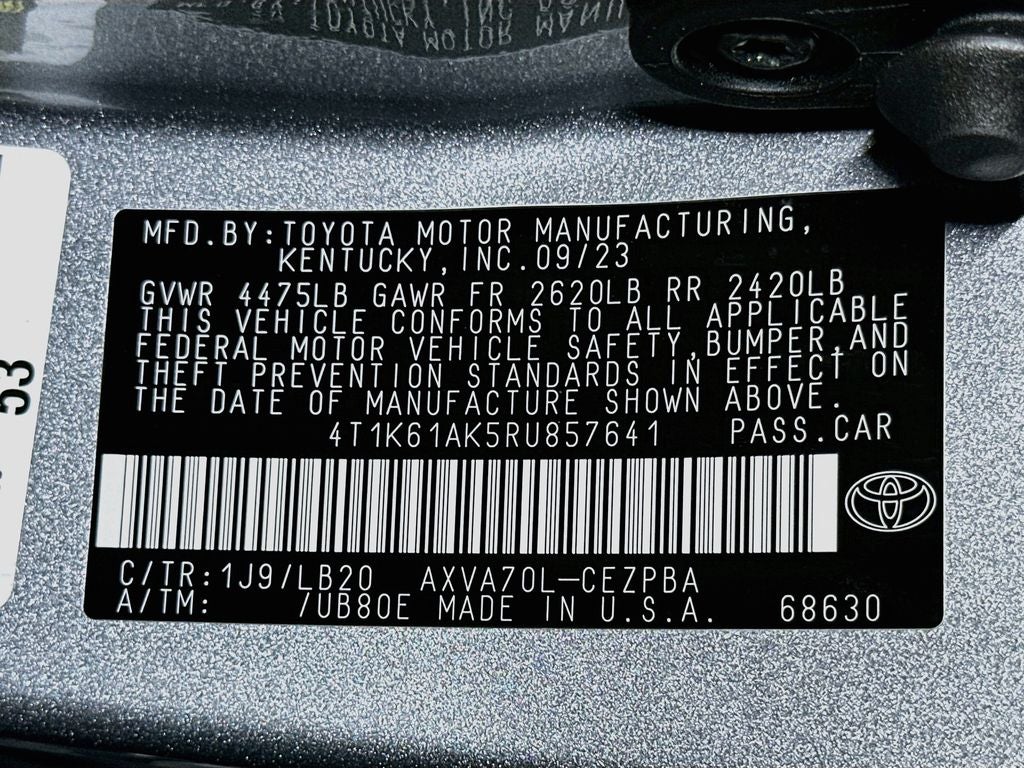 2024 Toyota Camry XSE