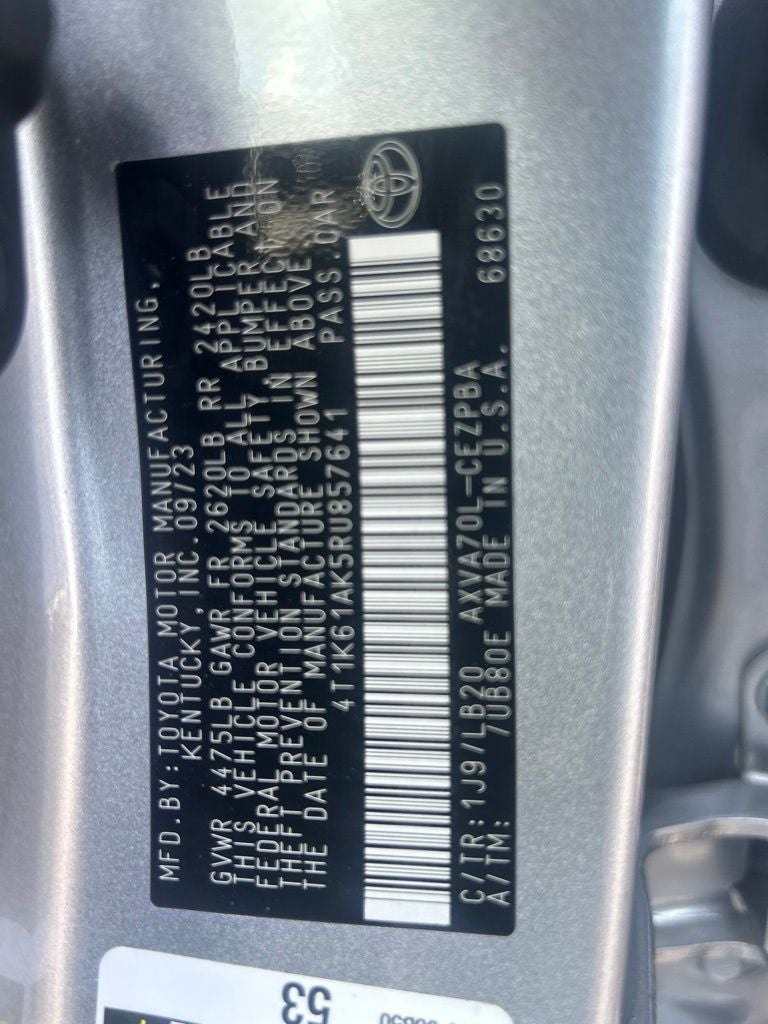 2024 Toyota Camry XSE