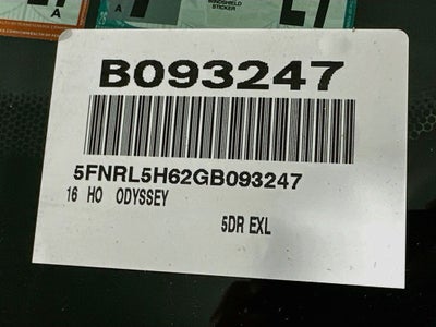 2016 Honda Odyssey EX-L