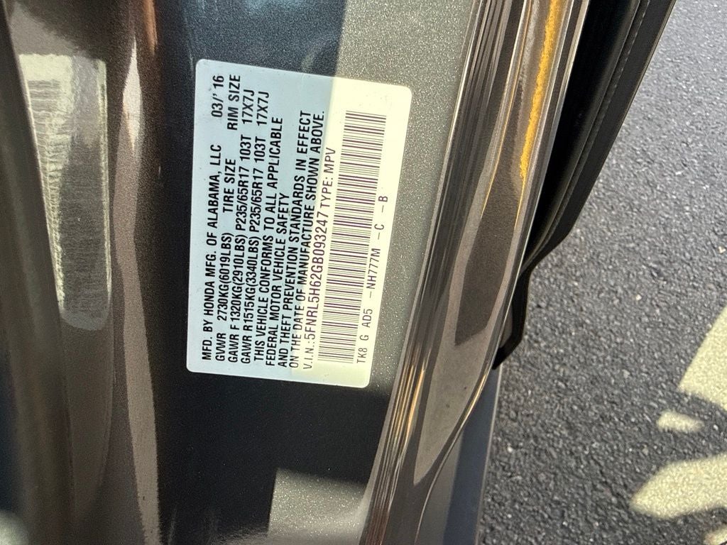 2016 Honda Odyssey EX-L