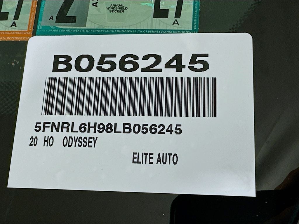 2020 Honda Odyssey Elite