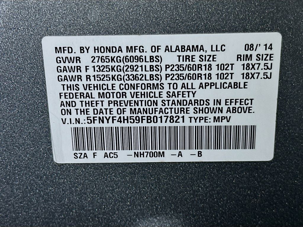 2015 Honda Pilot EX-L