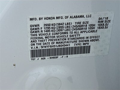 2018 Honda Pilot EX-L