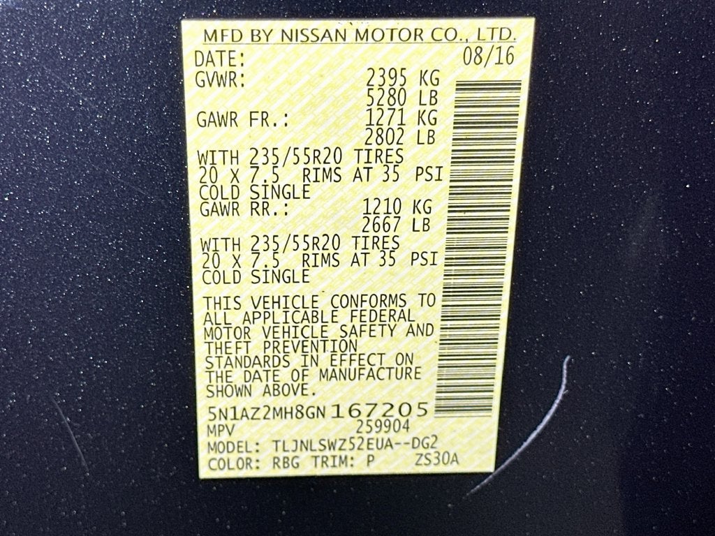 2016 Nissan Murano Platinum
