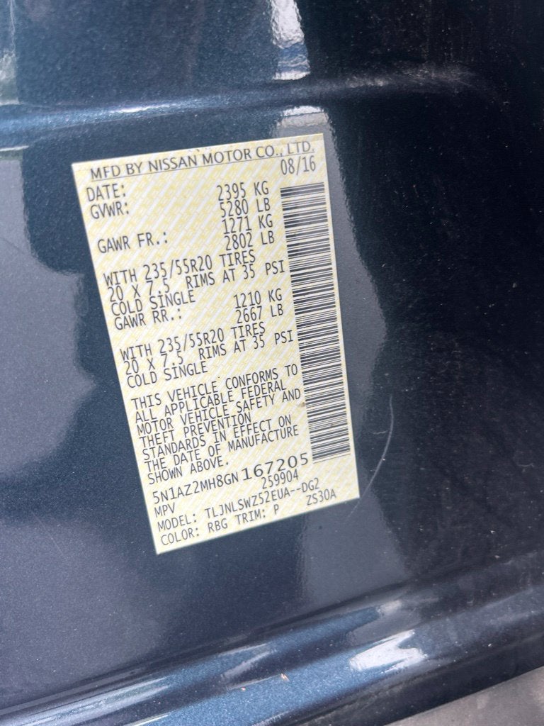 2016 Nissan Murano Platinum