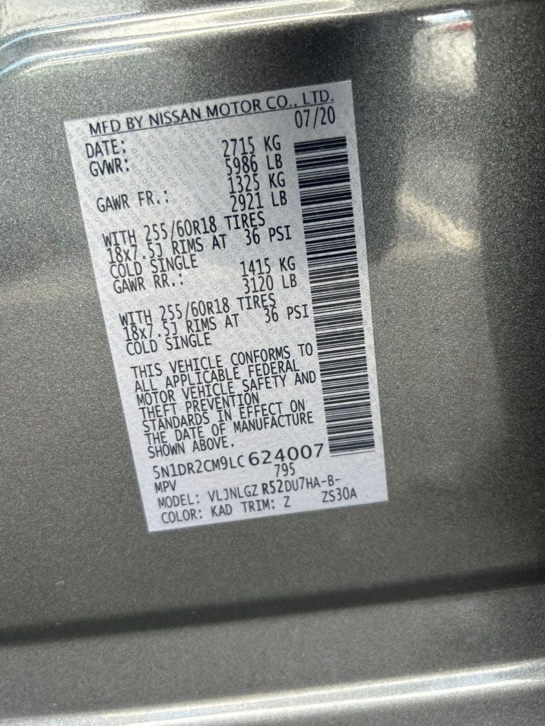 2020 Nissan Pathfinder SL
