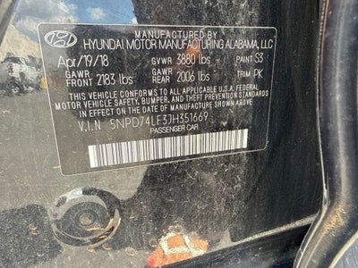 2018 Hyundai Elantra SE